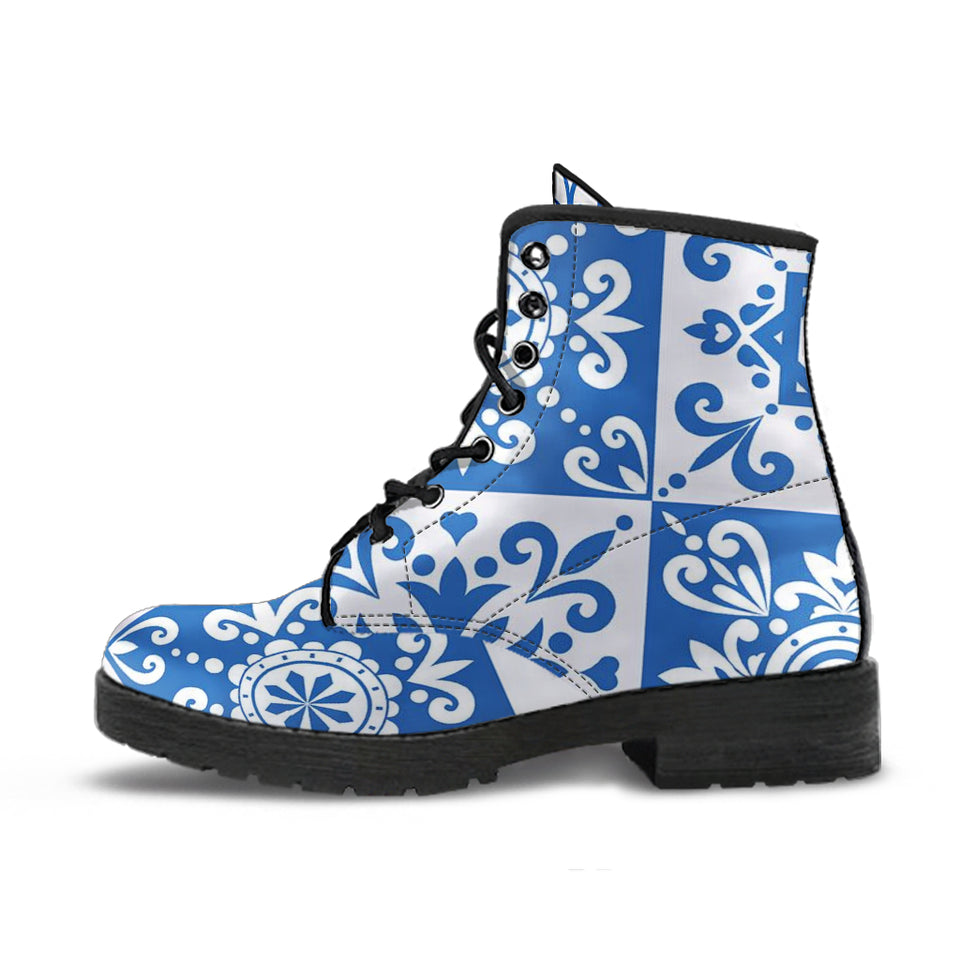 Azulejo Pattern Boots