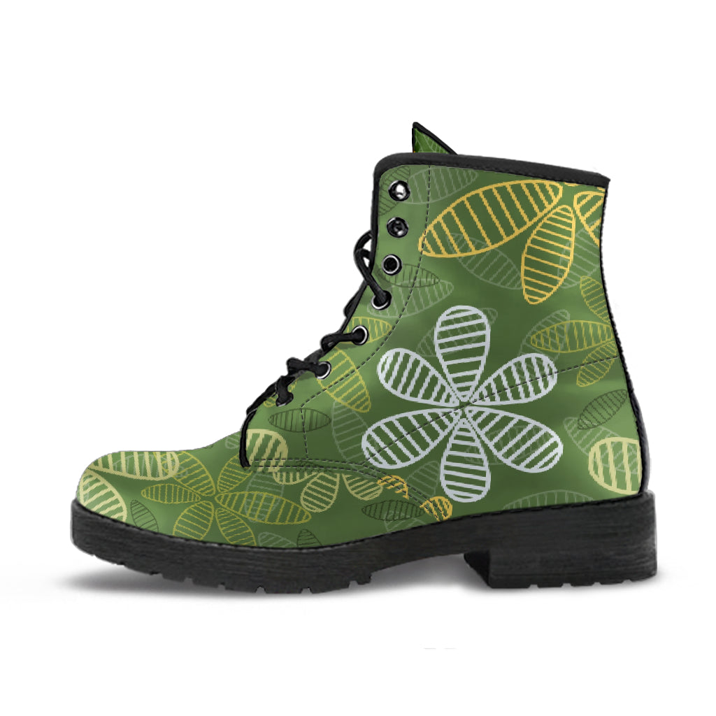 Green Floral Z1 Boots
