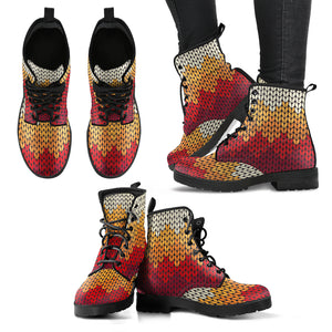 Gradient Knitting Pattern Boots