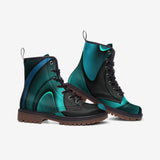 Turquoise Swirl Combat Boots