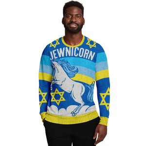 Jewnicorn Jewish Christmas Sweater
