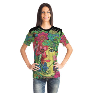 Floral Lady Art T-shirt