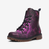 Pink Fractal Combat Boots