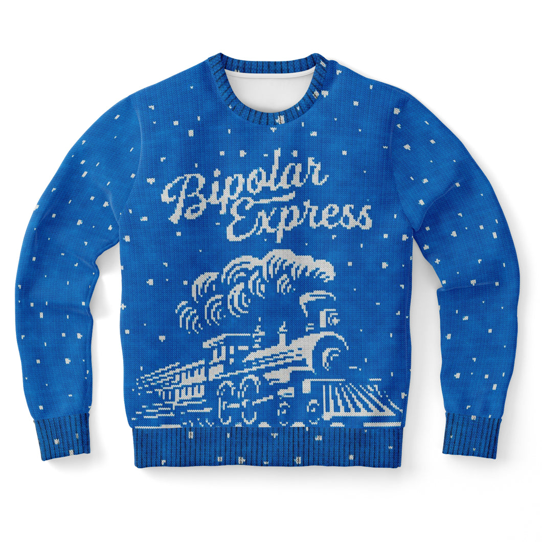 Bipolar Express Ugly Christmas Sweatshirt