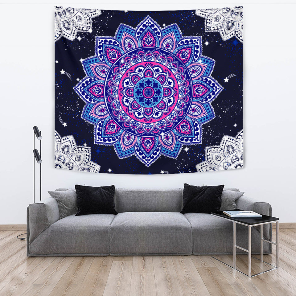 Cosmic Mandala Tapestry