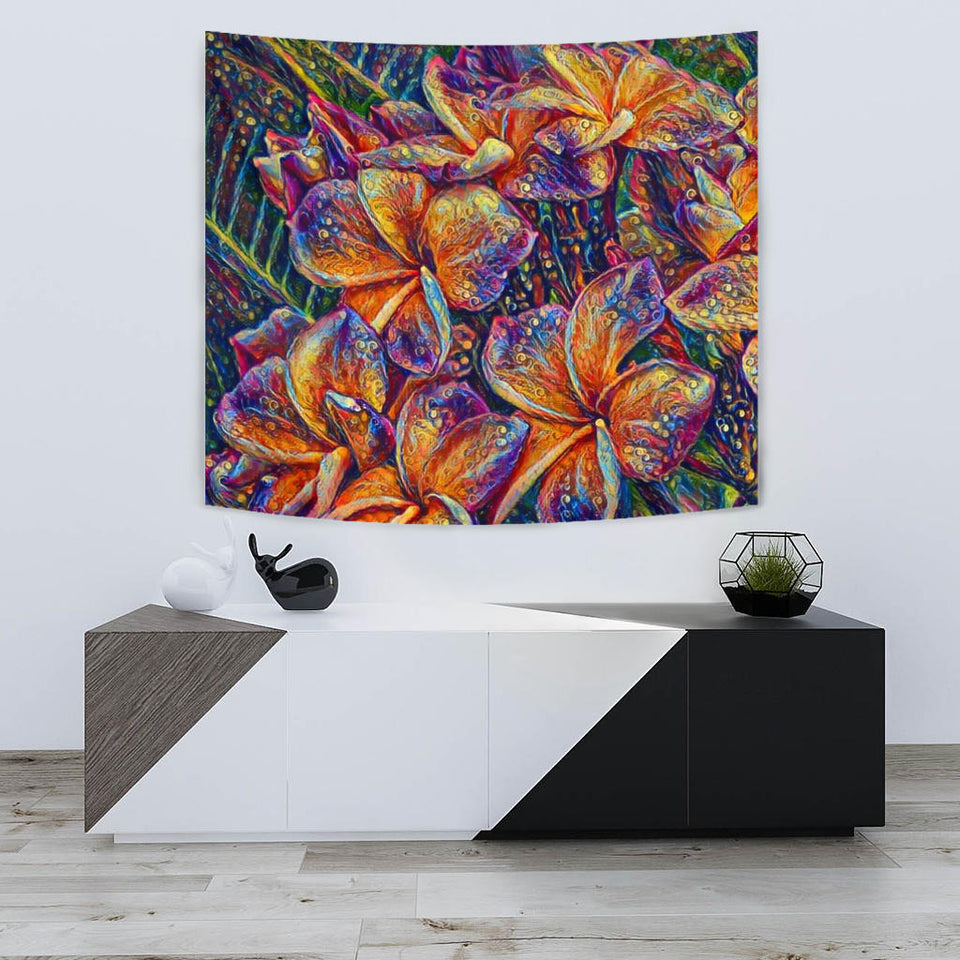 Floral Art Tapestry
