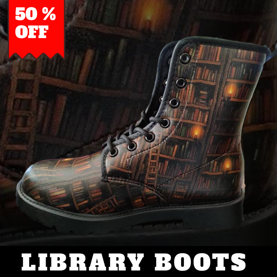Library Book Lover Boots