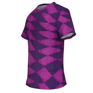 Purple Checkered T-shirt