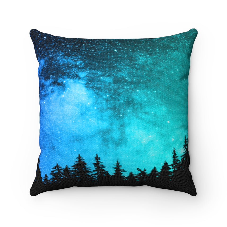 Turquoise Woods Pillow