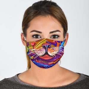 Fractal Cat Face Mask