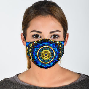 Mystic Blue Mandala Face Mask