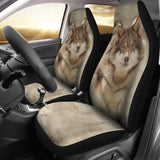 Snow Wolf Car Seat Covers