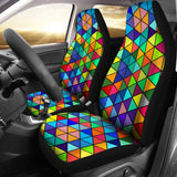 Colorful Mosaic Car Sat Covers