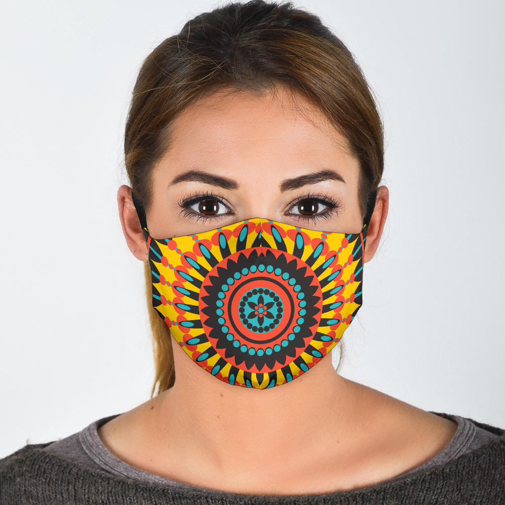 Sunflower Mandala Face Mask