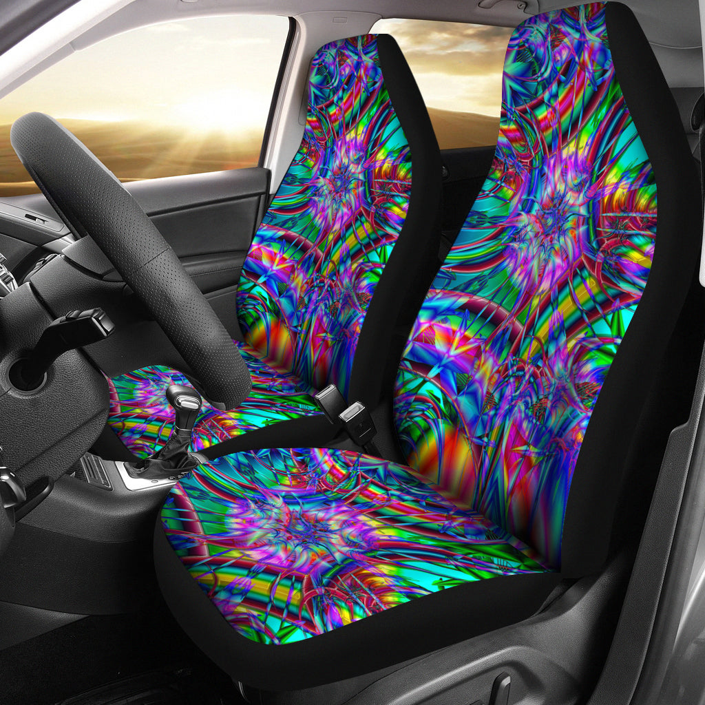Rainbow Illusion Car Seat Covers