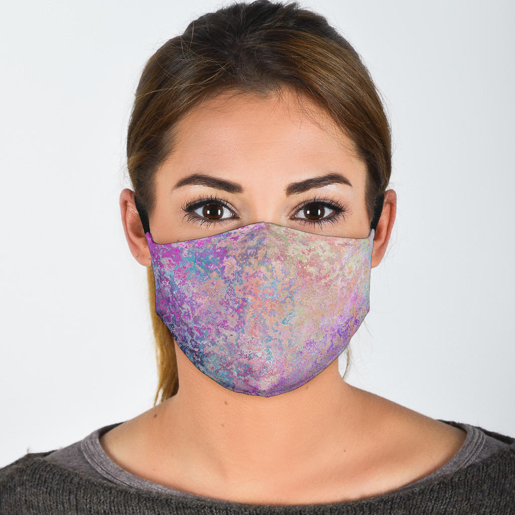 Seamless Waves Face Mask