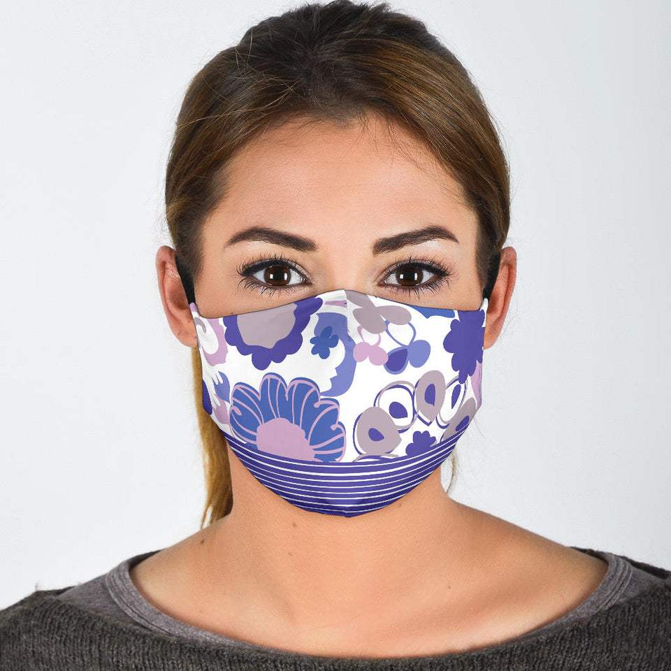 Perfectly Purple Floral Face Mask