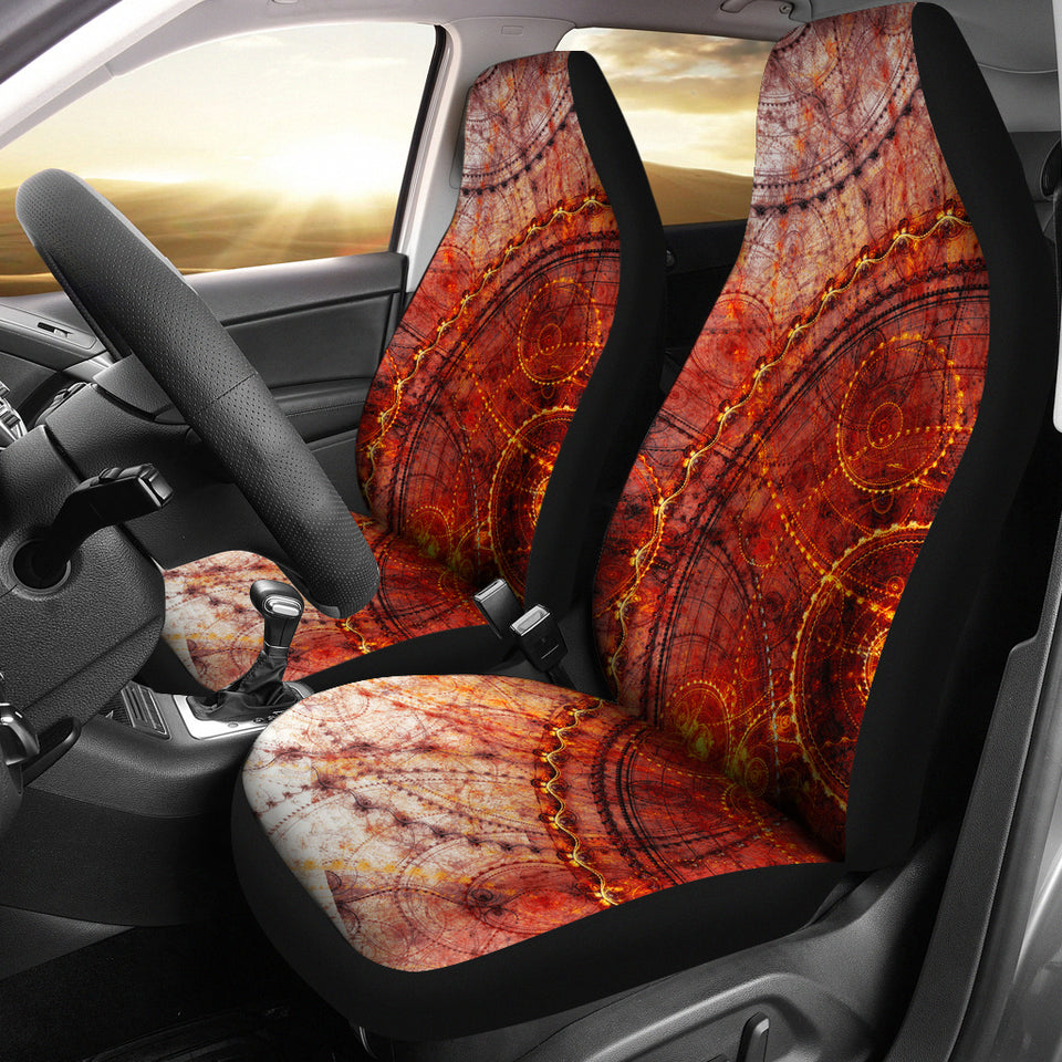 Steampunk Circles Car Seat Covers