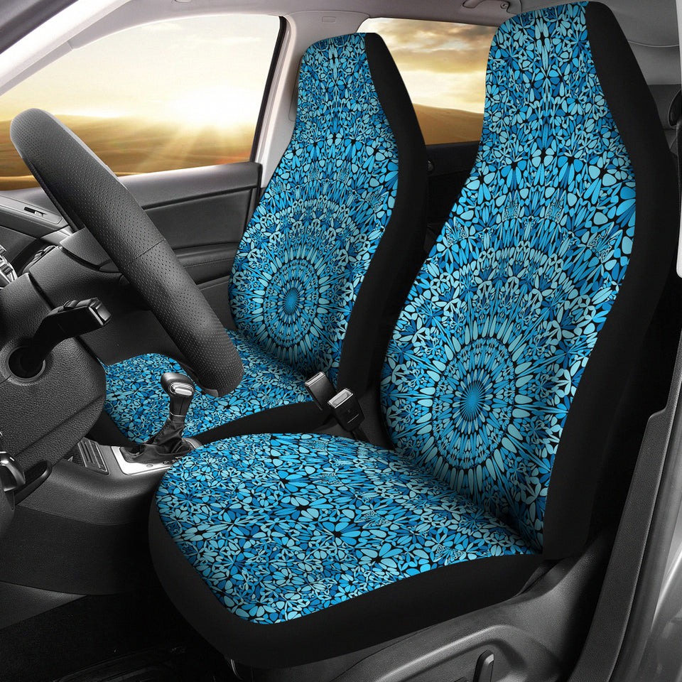 Sky Blue Mandala Car Seat Covers