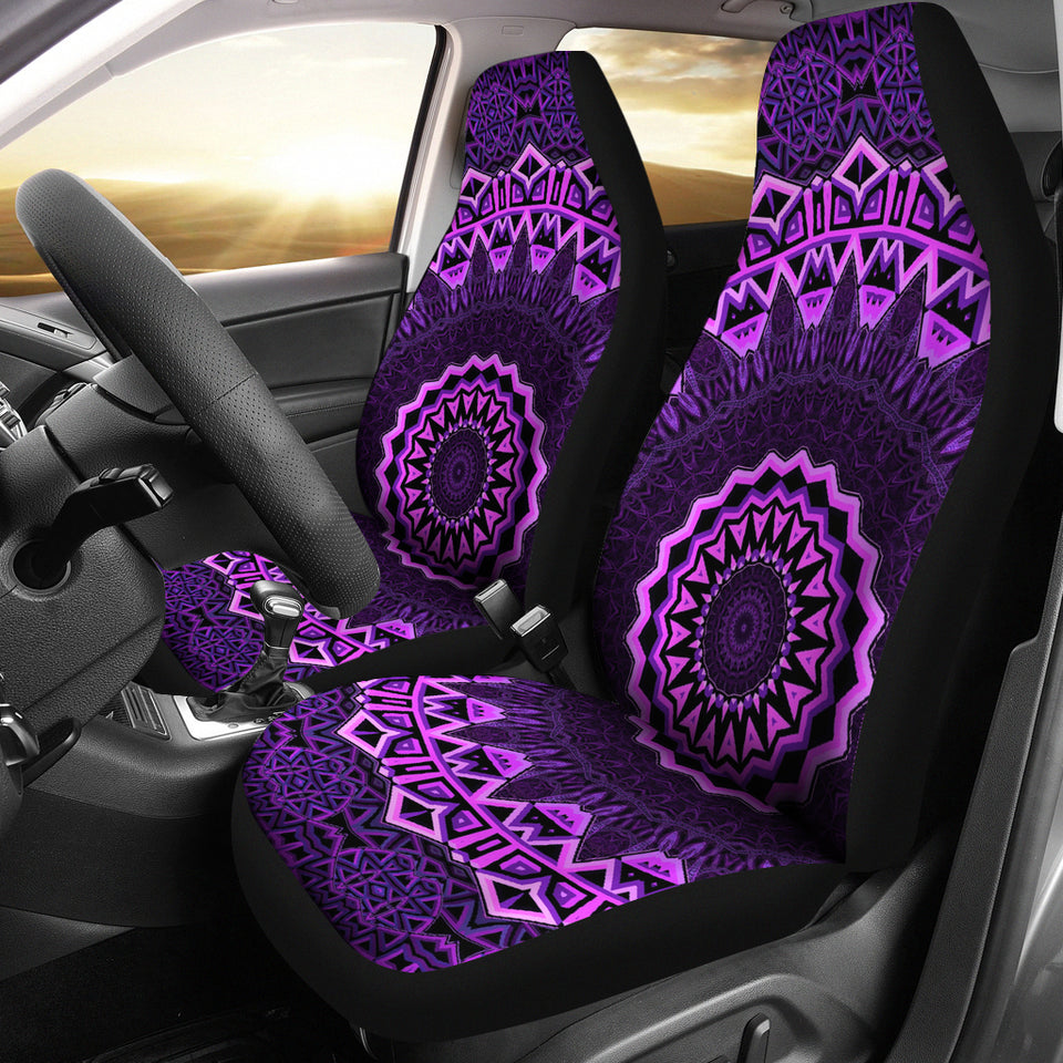 Purple Mandala V2 Car Seat Covers