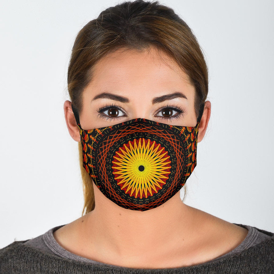 Sun Mandala Face Mask