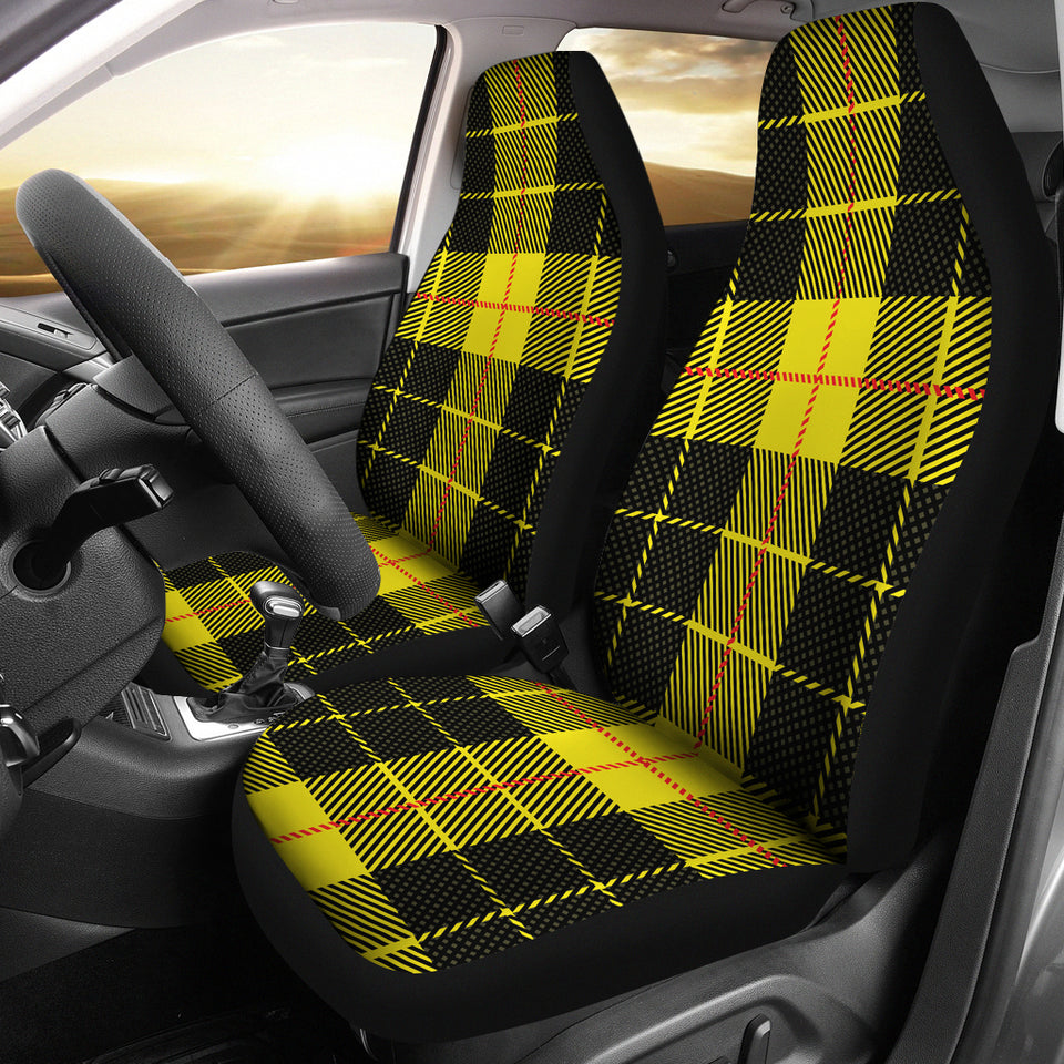 Black Yellow Checkered Car Seat Cover Geometric Tartan Plaid Seat Covers  Fit For Cars Trucks Suv Auto Protector Accessories 2pc - Automobiles Seat  Covers - AliExpress