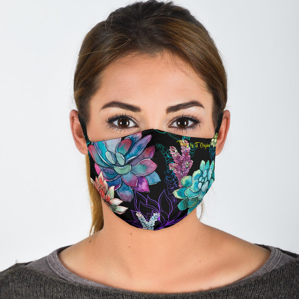 Floral Drip Face Mask