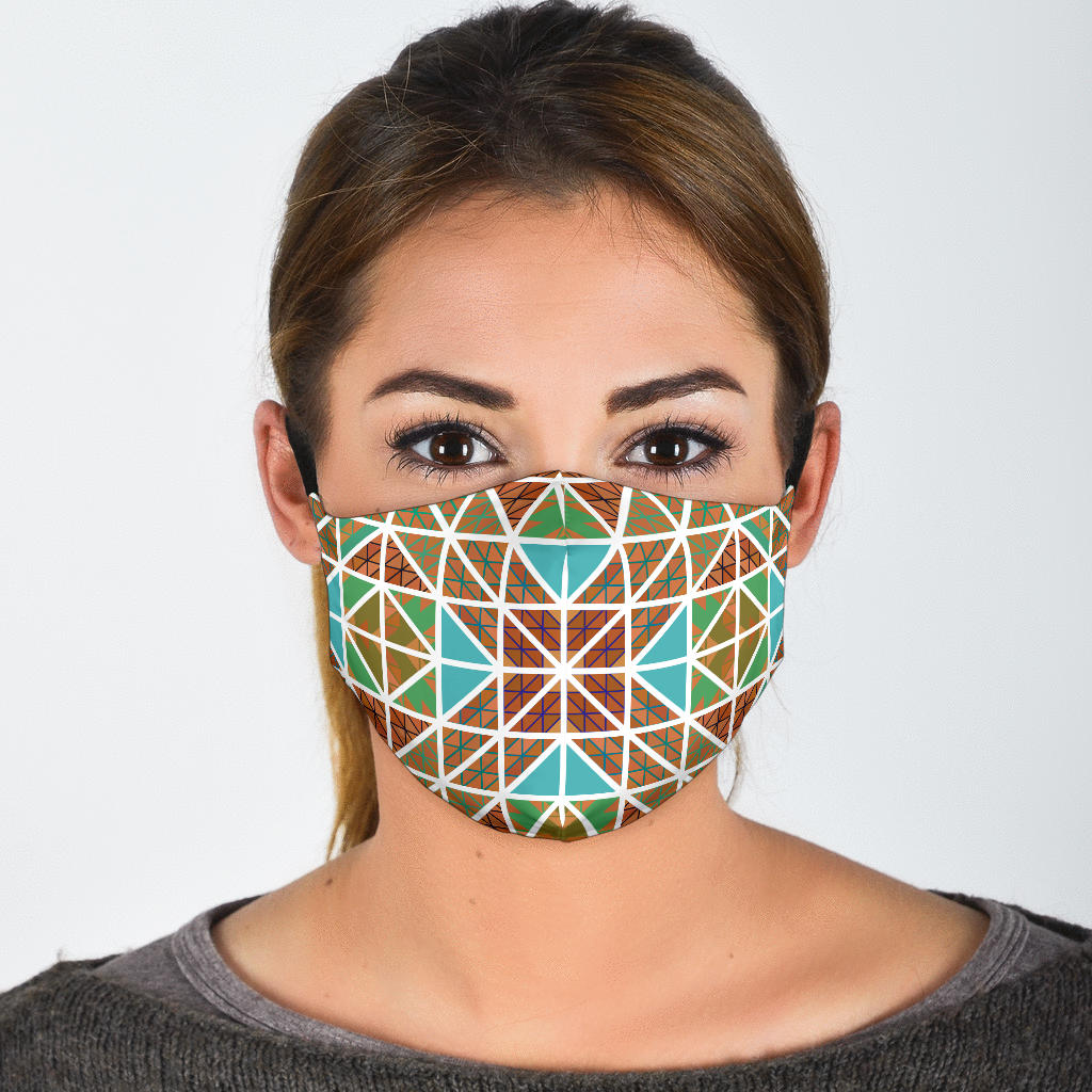 Tile Mosaic 3 Face Mask