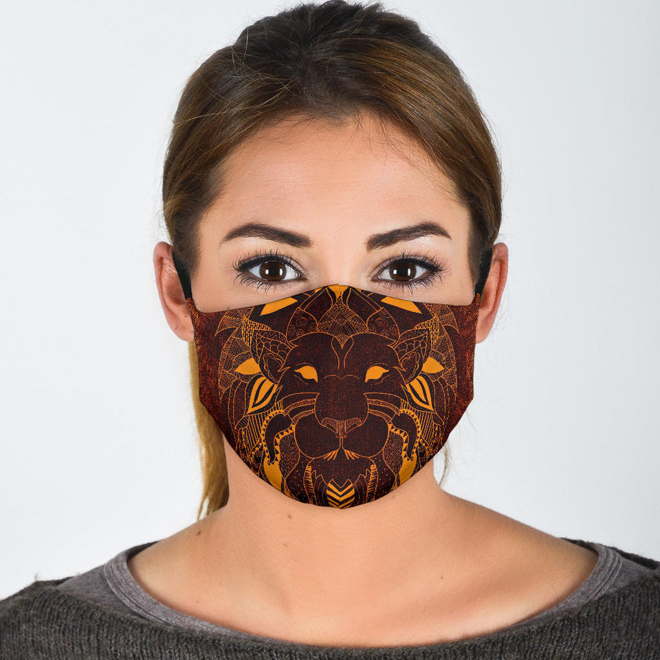 Tribal Lion Face Mask