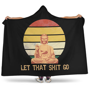 Vintage Buddha Hooded Blanket