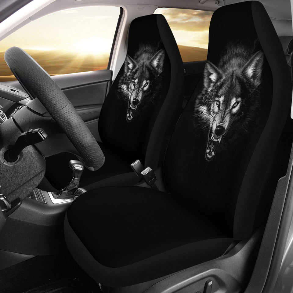 Ferocious Wolf Car Seat Covers