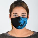 Blue Smoke Face Mask