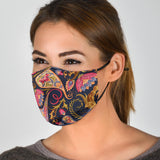 Floral Print 2 Face Mask