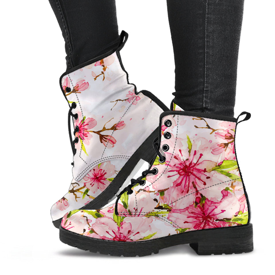 Cherry Blossom Floral Boots