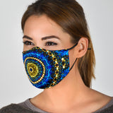 Mystic Blue Mandala Face Mask