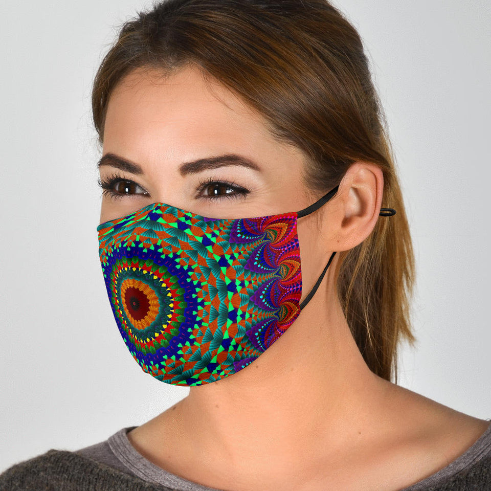 Vibrant Mandala Face Mask