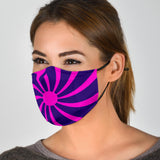 Pink Purple Swirl Face Mask