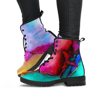 Marble Rainbow Boots