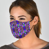 Purple Pattern Face Mask