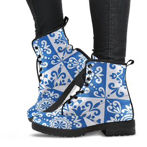 Azulejo Pattern Boots
