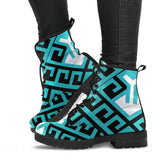 Tribal Blue Boots