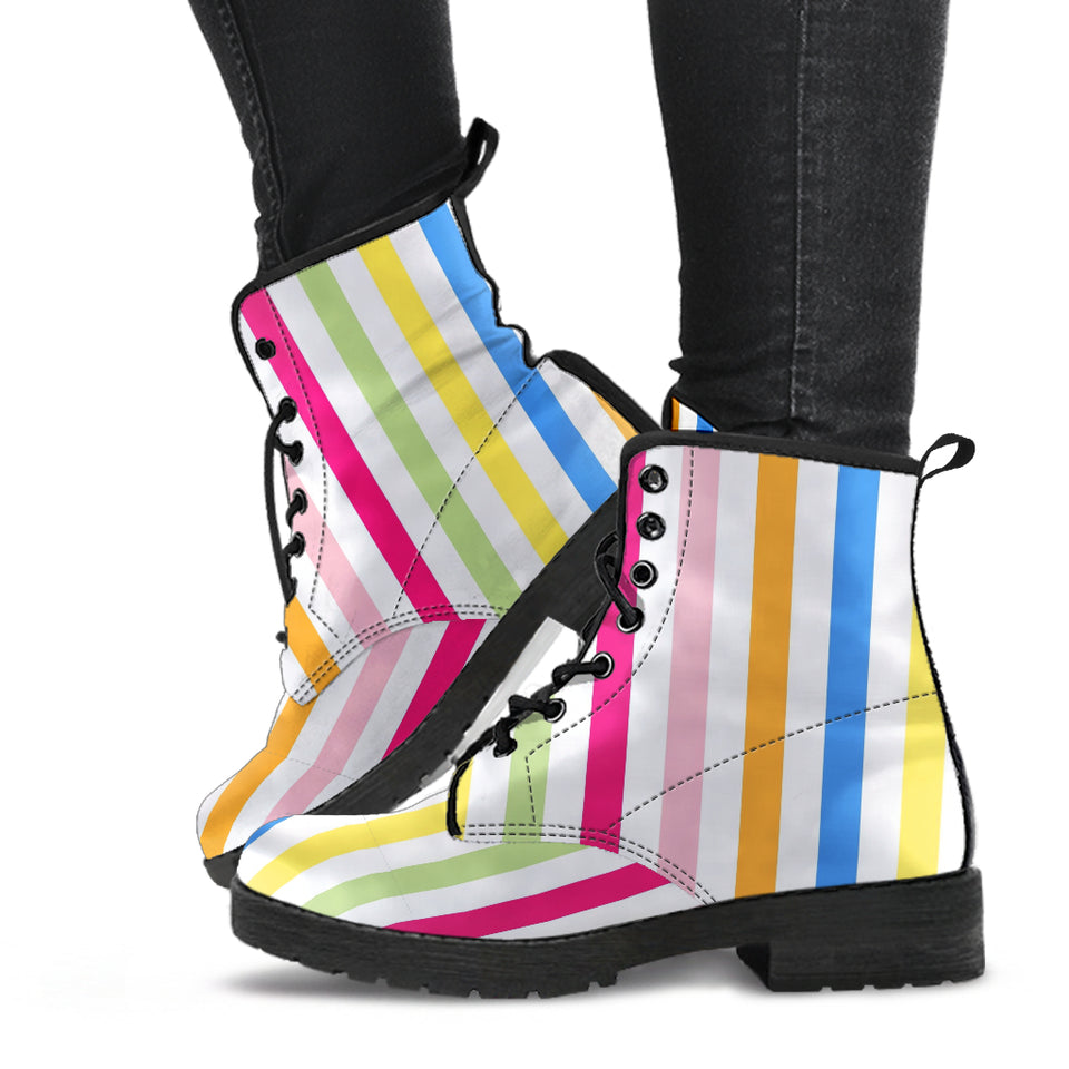 Pastel Stripes Boots