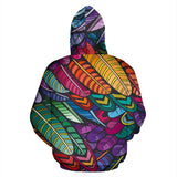 Colorful Native Feathers Hoodie
