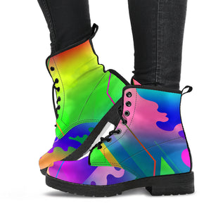 Color Splash Abstract Boots