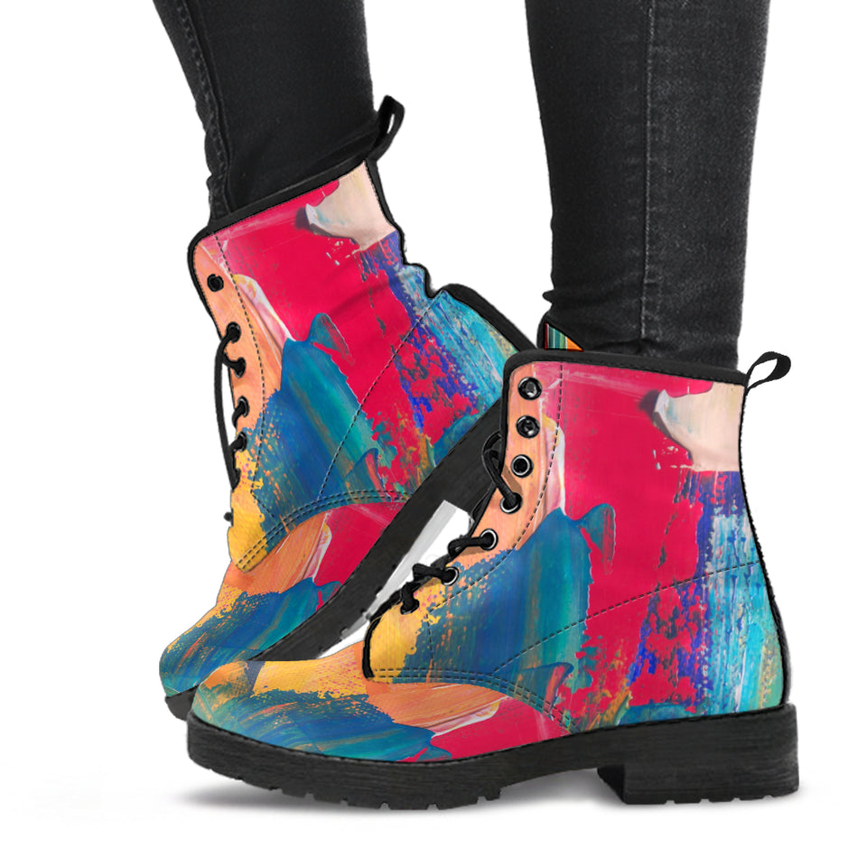 Abstract Art Colorful Boots