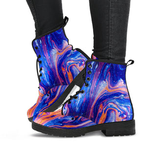 Psychedelic Marble Boots