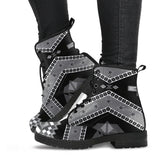 Gray Polygonal Boots