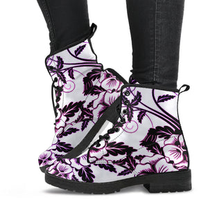 Ink Floral Boots