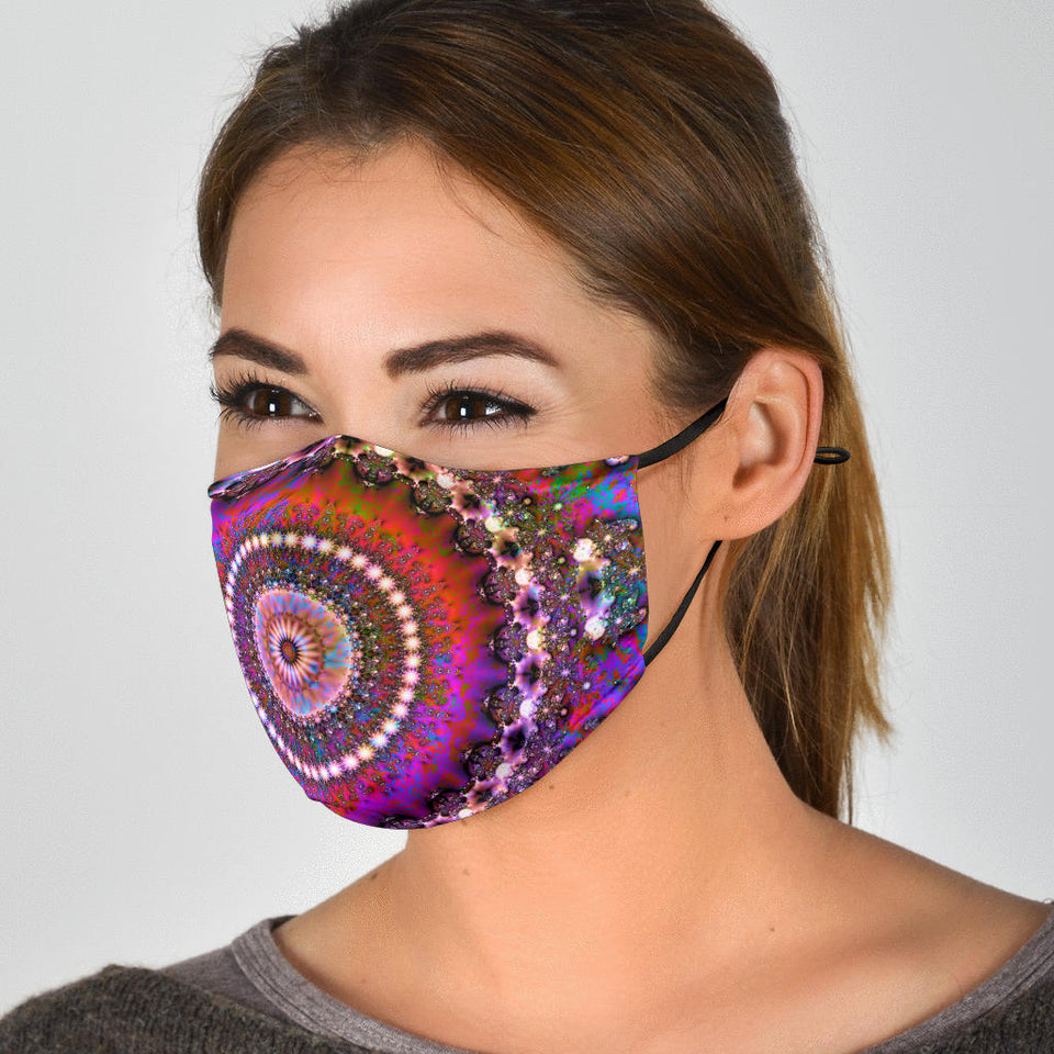 Violet Pink Mandala Face Mask