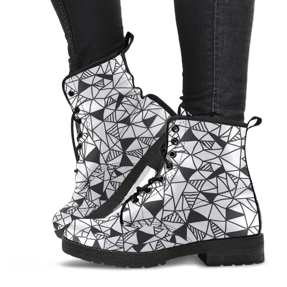 Abstract Geometrical Web Boots